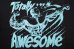 画像4: Y,IWO       "Totally Awesome"crop・teal×black