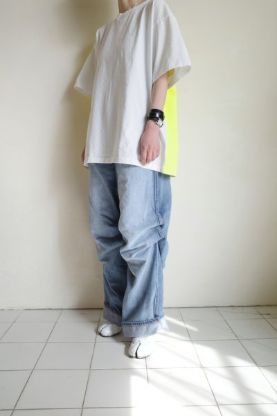 画像14: UNTRACE        TEE S/S "6"・WHITE/YELLOW