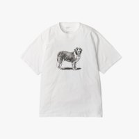 UNTRACE        TEE S/S "5"・WHITE