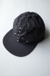 画像4:  GARBAGE      SOFT BRIM 6 PANEL CAP (BIG PEACE)・BLACK×WHITE EMB
