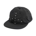  GARBAGE      SOFT BRIM 6 PANEL CAP (BIG PEACE)・BLACK×WHITE EMB