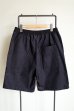 画像2: renewces       "combi shorts of different materials"・black×corduroy (2)