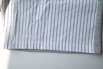 画像3: renewces       "combi shorts of different materials"・wht.blue×grey