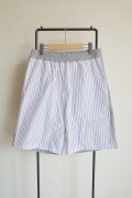 renewces       "combi shorts of different materials"・wht.blue×grey