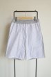 画像1: renewces       "combi shorts of different materials"・wht.blue×grey (1)