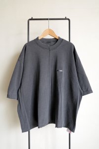 renewces       "front switching embroidery T-sh"・shadow×monotone NOTHING