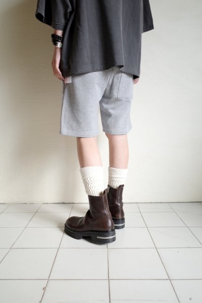 画像8: renewces       "combi shorts of different materials"・wht.blue×grey