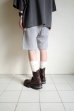 画像8: renewces       "combi shorts of different materials"・wht.blue×grey
