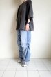 画像11: renewces       "front switching embroidery T-sh"・shadow×monotone NOTHING