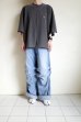画像10: renewces       "front switching embroidery T-sh"・shadow×monotone NOTHING