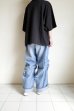画像13: renewces       "front switching embroidery T-sh"・black×tricolr NOTHING