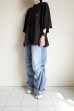 画像11: renewces       "front switching embroidery T-sh"・black×tricolr NOTHING