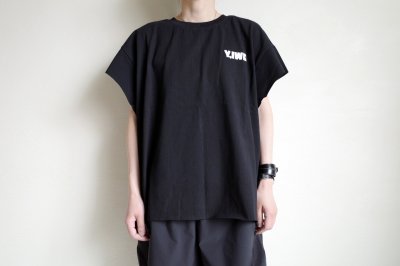 画像6: Y,IWO       30%OFF"Totally Awesome"cap sleeve・teal×black