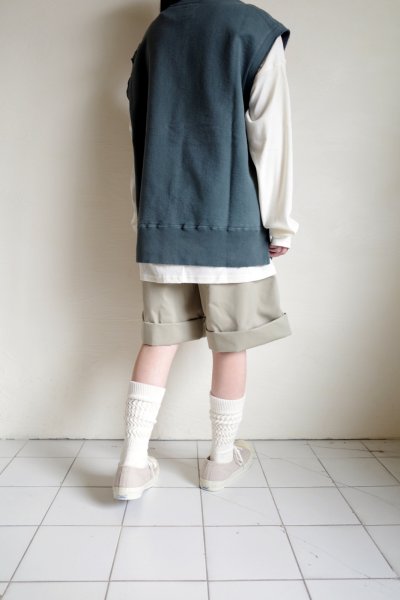 画像14: NEXUSVII.       DAMAGED CREW VEST・FADE GREEN