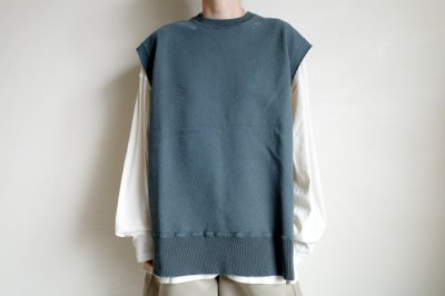 画像8: NEXUSVII.       DAMAGED CREW VEST・FADE GREEN