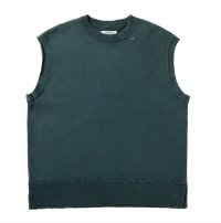 NEXUSVII.       DAMAGED CREW VEST・FADE GREEN