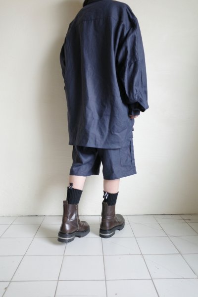 画像11: FOLL       ramie oxford authentic daily shirt・navy