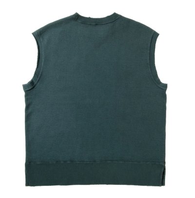 画像2: NEXUSVII.       DAMAGED CREW VEST・FADE GREEN