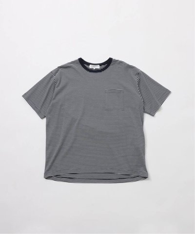 画像1: FOLL       wardrobe border tee・navy