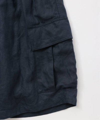 画像2: FOLL       ramie oxford baggy shorts・navy