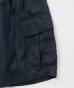 画像2: FOLL       ramie oxford baggy shorts・navy (2)