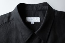 他の写真1: FOLL       ramie oxford authentic daily shirt・black