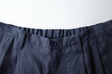 他の写真1: FOLL       ramie oxford baggy shorts・navy