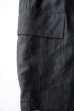 画像2: FOLL       ramie oxford baggy shorts・black (2)