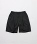 画像1: FOLL       summer wool wardrobe baggy shorts・black (1)