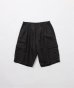 画像1: FOLL       ramie oxford baggy shorts・black (1)