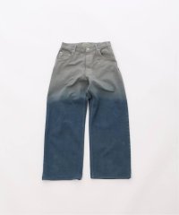 FOLL       gradation bleach&dyed wardrobe jeans・gray blue