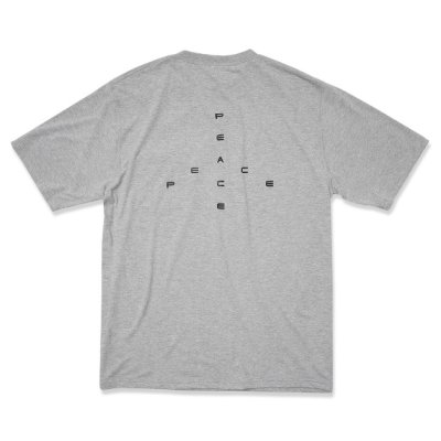 画像1:  GARBAGE      POCKET TEE (BIG PEACE)・ASH GREY