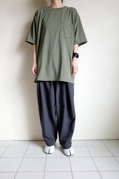 画像12:  GARBAGE      POCKET TEE (BIG PEACE)・OLIVE