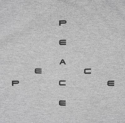 画像2:  GARBAGE      POCKET TEE (BIG PEACE)・ASH GREY