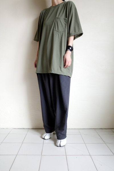 画像13:  GARBAGE      POCKET TEE (BIG PEACE)・OLIVE