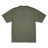  GARBAGE      POCKET TEE (BIG PEACE)・OLIVE