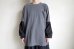 画像7: renewces       "bicolor L/S backprint T-sh"・shadow×black A
