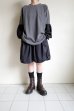 画像14: renewces       "bicolor L/S backprint T-sh"・shadow×black A