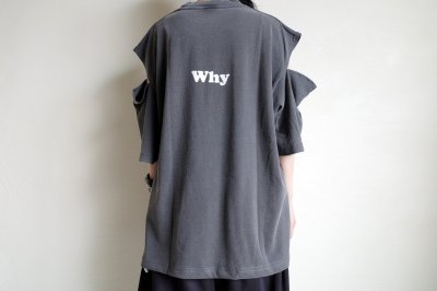 画像8: renewces       "inside-out shoulder slits T"・shadow×monotone