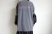 画像9: renewces       "bicolor L/S backprint T-sh"・shadow×black A