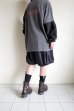 画像13: renewces       "bicolor L/S backprint T-sh"・shadow×black A
