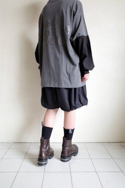 画像13: renewces       "bicolor L/S backprint T-sh"・shadow×black B