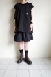 画像12: renewces       "inside-out shoulder slits T"・black ×monotone