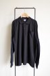 画像2: renewces       "3way Layered L/S POLO T-sh"・black×black (2)