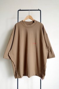 renewces       "drop shoulder oversized T"・cafelatte