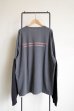 画像1: renewces       "bicolor L/S backprint T-sh"・shadow×black A (1)