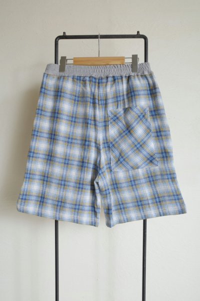 画像2: renewces       "sweat×checked shorts"