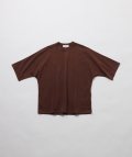 FOLL       antique washed dolman sleeve tee・faded brown