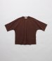 画像1: FOLL       antique washed dolman sleeve tee・faded brown (1)