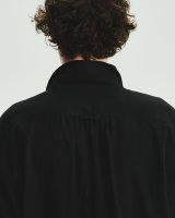 FOLL       khadi cotton loose shirt・dark navy